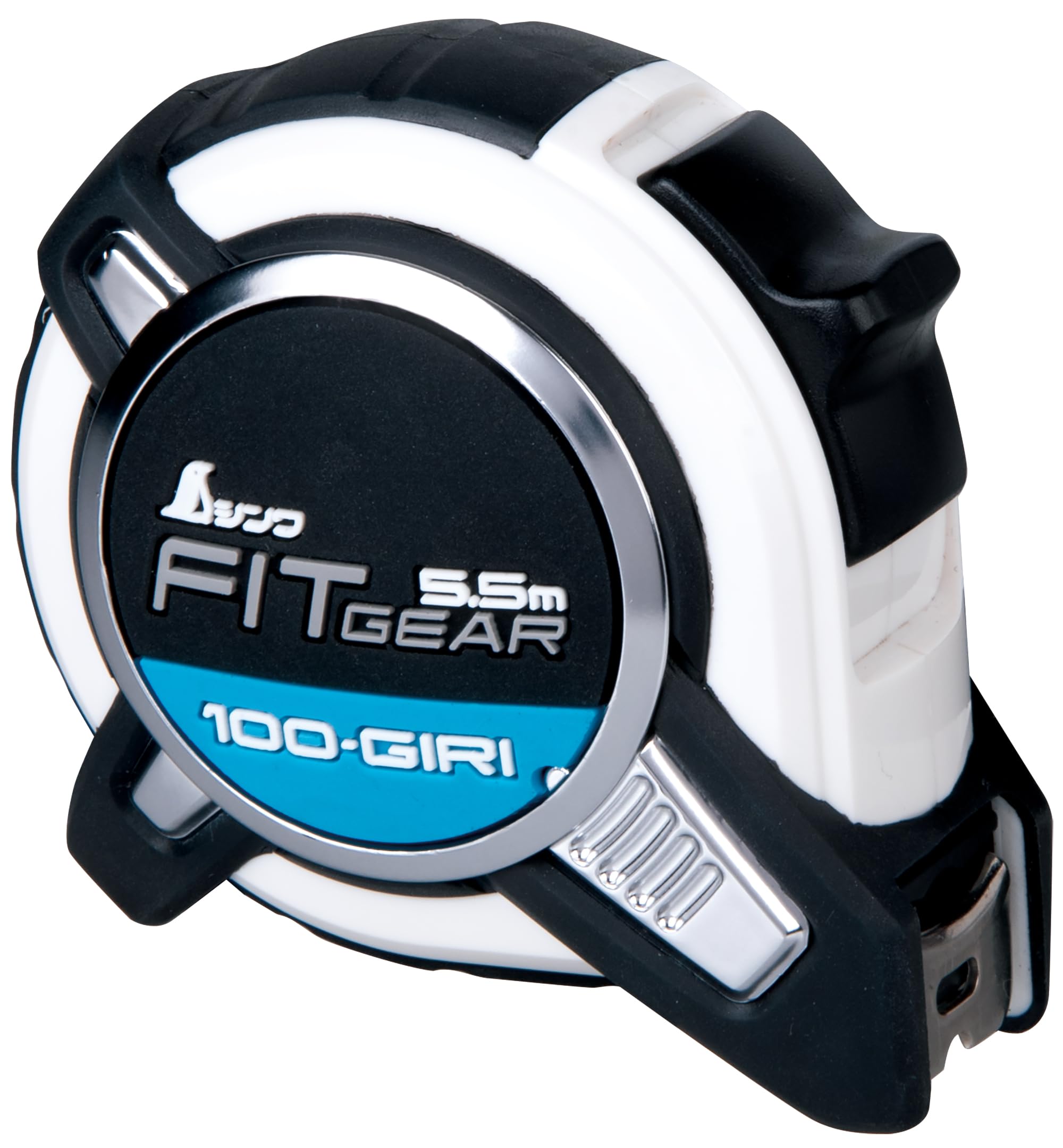 

Shinwa Sokutei Convex Fit Gear Scale 80585 19mm Tape Length Marking for No Misreading 100-Cut 5.5m On-Site Use,