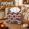 1pc Autumn Tissue Box Holder with Modern Farmhouse Design-Maple Leaf Checkered Grid,Durable Polyester,Ideal for Kitchen,Living Room,Bedroom,Bathroom,C
