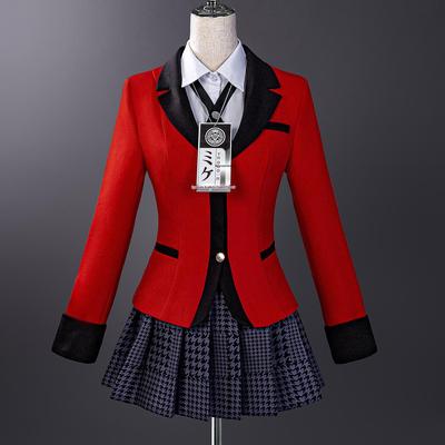 Custom Kakegurui Yumeko Jabami Cosplay Costume - Anime Female Clothing