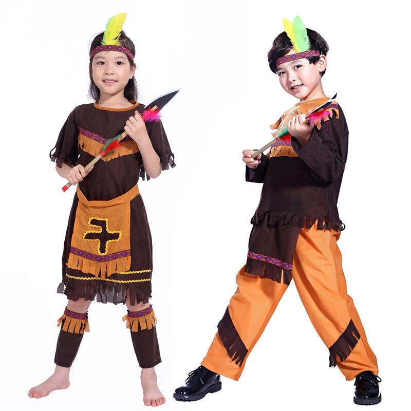 Children's Wild Indigenous Costumes for Halloween - Boys' and Girls' Indian Outfits for Sale