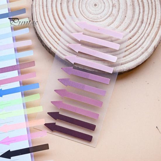 File Marking Tags Arrow Index Tab Stickers, Translucent PET Page Markers, Journaling Supplies Colorful Sticky Flags for Organizing Book And Self Stick