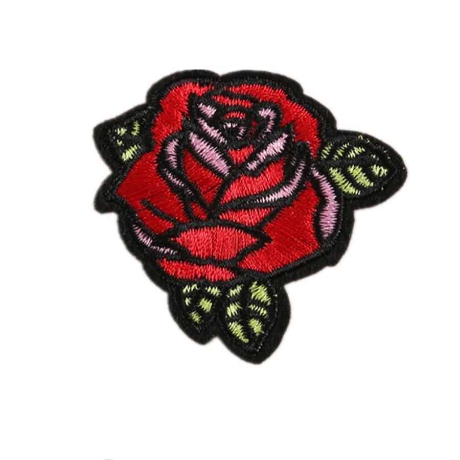 11Pcs Embroidery Rose Flower Sew Iron On Home Patch Badge Bag Hat Dress Applique Rose Patch