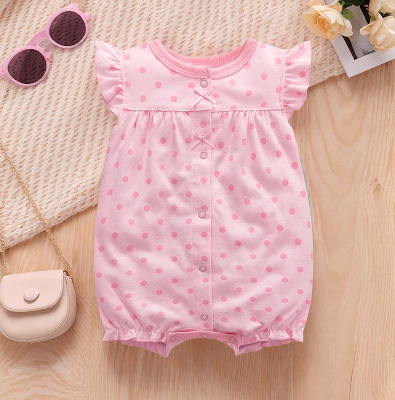 Neugeborener Sommer Lässiger Kurzarm Strampler Body