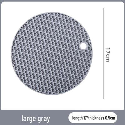 BOUSSAC Round Silicone Honeycomb Heat Resistant Mat