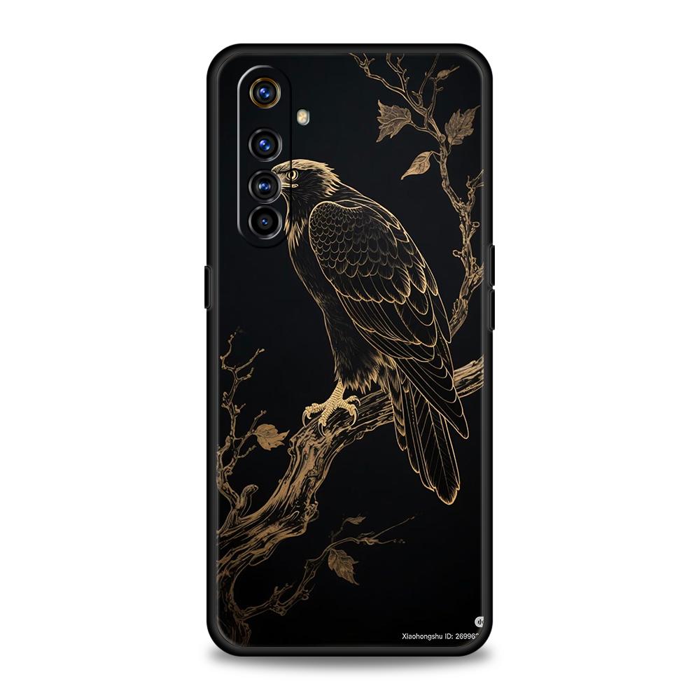 

Мягкий ТПУ Для Realme 11 10 9 Pro Plus GT2 GT3 GT5 C21 C25 C35 C53 C55 C67 Pro 5G Ударопрочный Чехол Для Телефона Животный Черный Узор Capas Realme GT2
