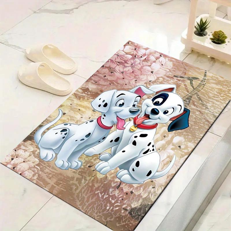 1Pc Dalmatian Puppies Friendship Rug Office Carpet Indoor Outdoor Doormat Nonslip Soft Comfortable Living Christmas Halloween Xmas Gift D924207