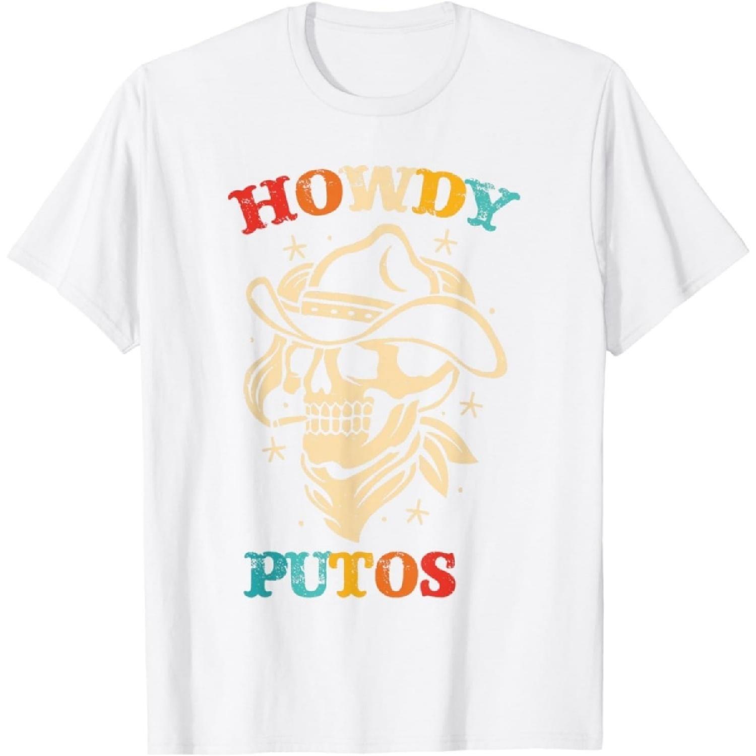 iDestiner Howdy Putos Funny Retro Vintage T-Shirt S