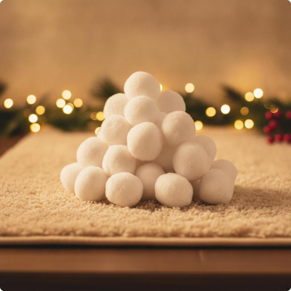 20 Stück Indoor Schneeball Weiches Spielzeug Flauschig für Kinder