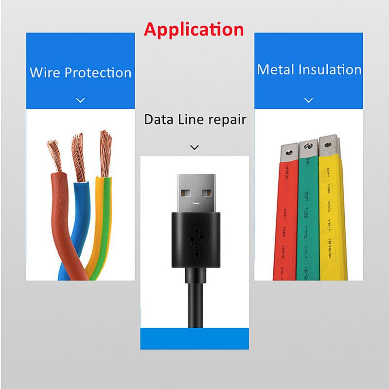 1/3/5Pcs Non Slip Heat Shrink Tube Fishing Rod Wrap 15 18 20 22 25 28 30 35 40 45 50mm Handle Insulated Protect Waterproof Cover