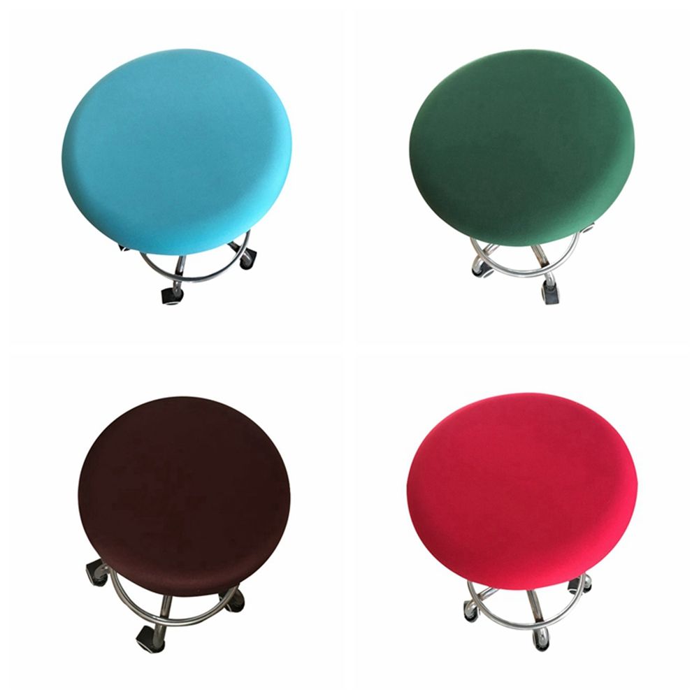 Solid Color Stretch Home Decor Elastic Bar Stool Chair Slipcover Stool Cover Chair Cover Seat Cover