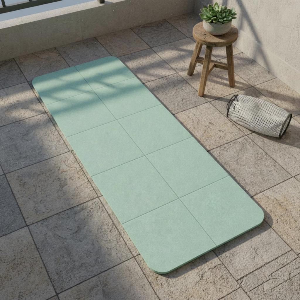 Faltbare Trainingsmatte Reisefreundlich Rutschfeste Yogamatte