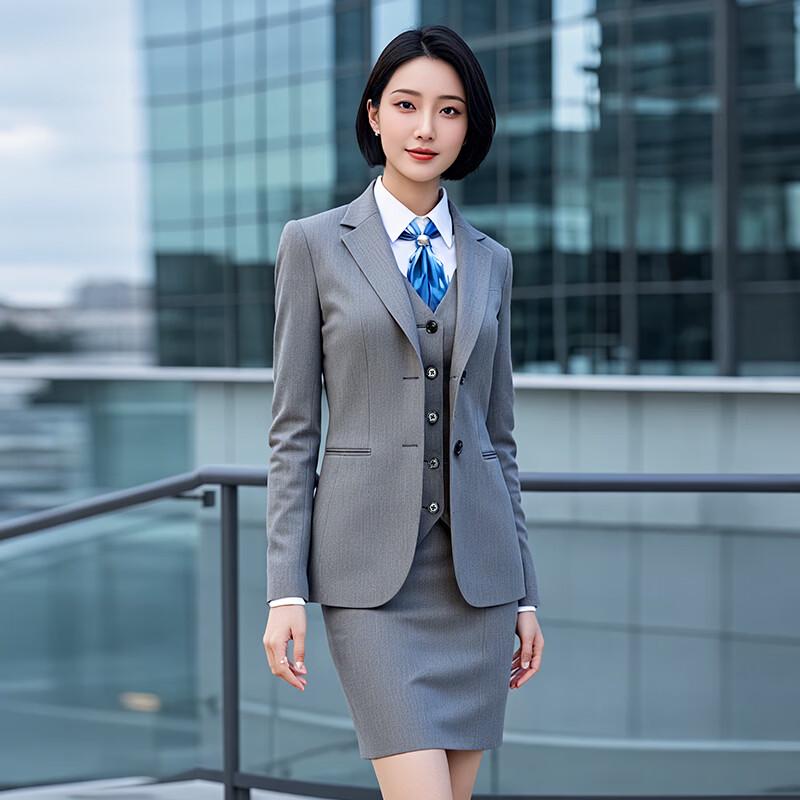 Tekroman Unisex Stretch Knitterfest Business Anzug Set