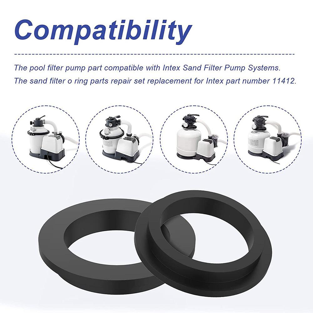 1/4Pcs For Intex Replacement 11412 Pool Rubber L-Shape O-Ring Gasket For Sand Filter Pump Motor Swimming Pool Accessories