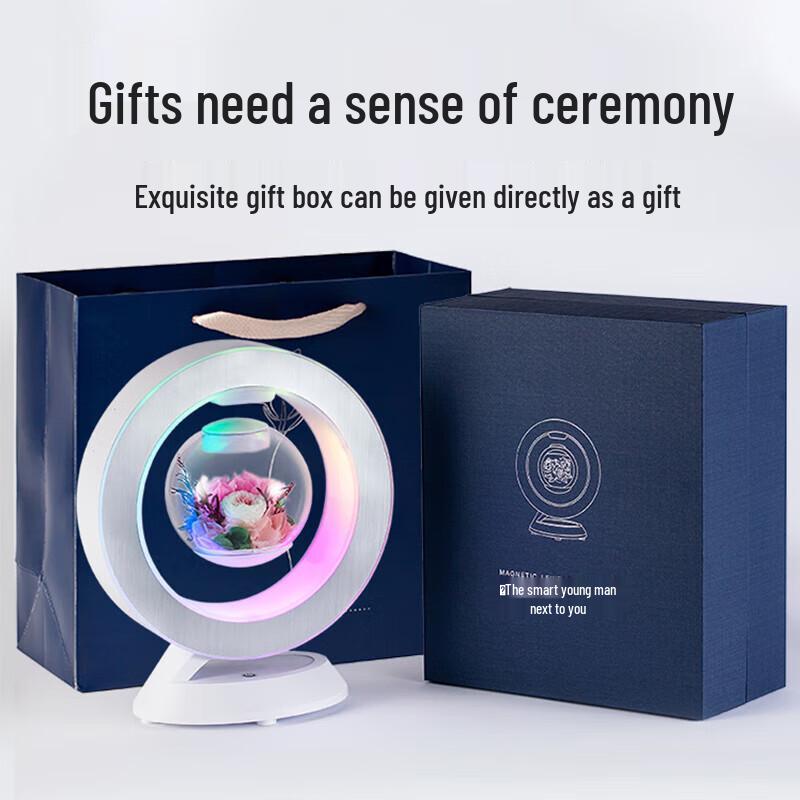 Preserved Rose Magnetic Levitation Lamp