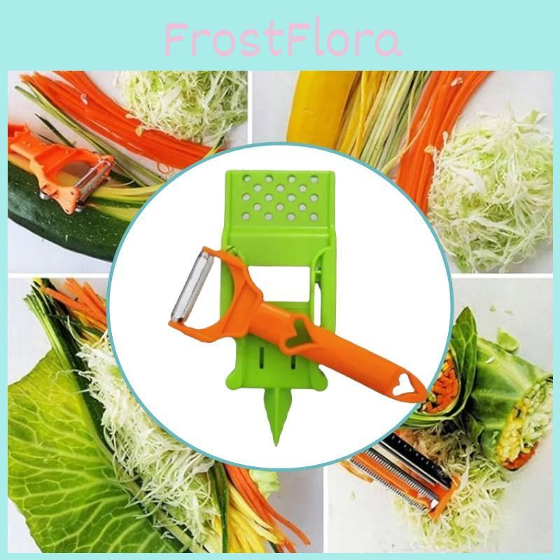 Stainless Steel Ultra Sharp Dual Julienne And Vegetable Peeler Multitasker