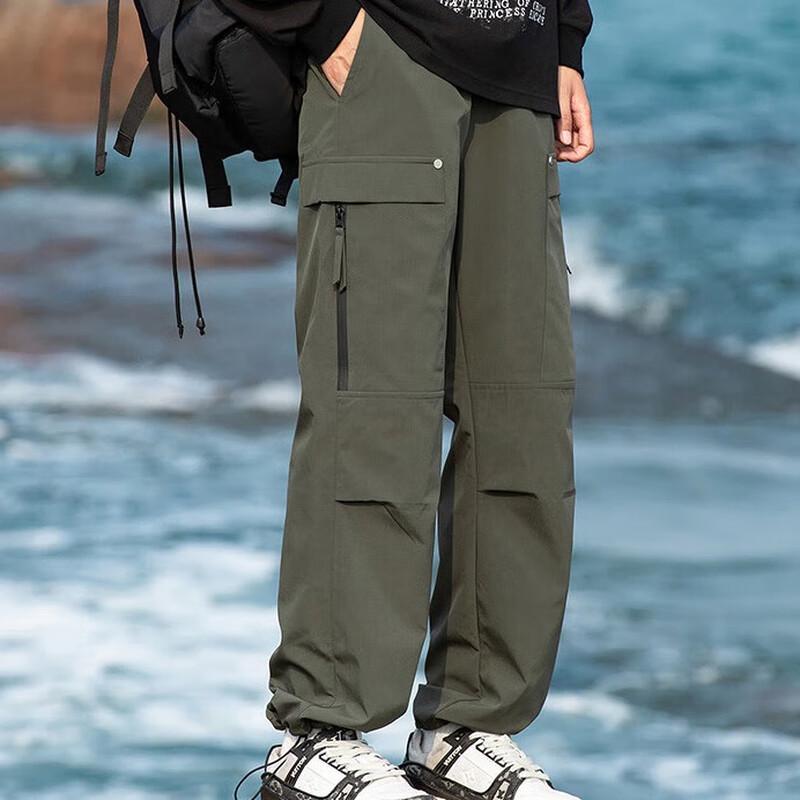 JEEP SPIRIT Men's Straight-Fit Outdoor Casual Pants