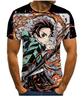Ghost Annihilation Blade 3D Printed T-Shirt Men's and Women's Summer Fashion Casual Short Sleeve Neutral Harajuku Street Trend Super