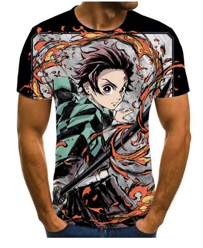 Ghost Annihilation Blade 3D Printed T-Shirt Men's and Women's Summer Fashion Casual Short Sleeve Neutral Harajuku Street Trend Super