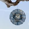 25,4 Zoll Eule Windspiel Metall Hängedekor für Garten Terrasse Fenster Innen Außen Kein Strom benötigt Weihnachtsgeschenk