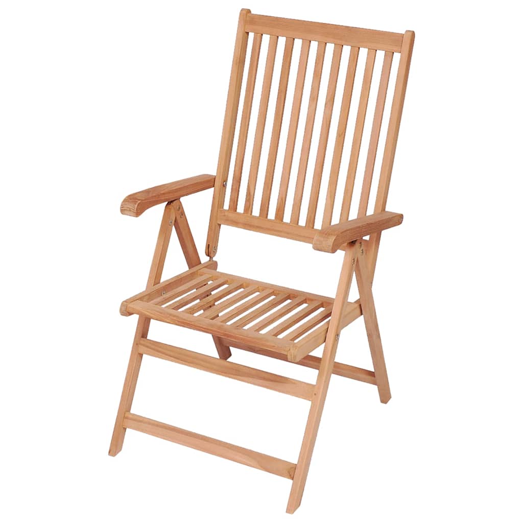 Adjustable Garden Chairs 2 pcs Solid Teak Wood