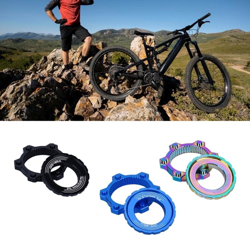 Road Bike Hub Center Lock To 6 Hole Adapter Bicycles Center Lock Adapter with Lock Rings 6 Pin Disc Brake Bicycles Part