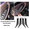 4Pcs Black Interior Door Handle Cover Pull Trim For 2018-2024 BMW X3 X4 G01 G02