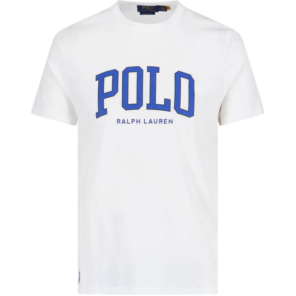 Polo Ralph Lauren Letter Logo Crew Neck Short Sleeve T-Shirt Men Tops White 710961130-003