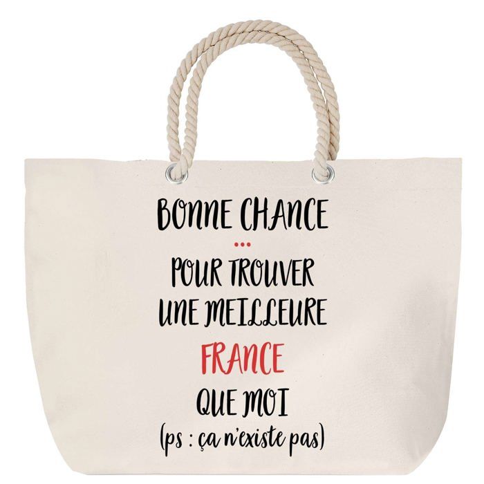 Beach Bag Rope Handle France It Doesn't Exist Birthday Christmas Gift | Large Transport Bag & Sport
