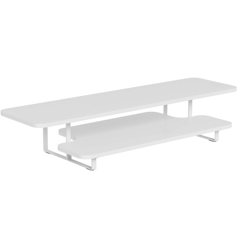 Brateck Dual-Layer Monitor & Laptop Riser with Storage