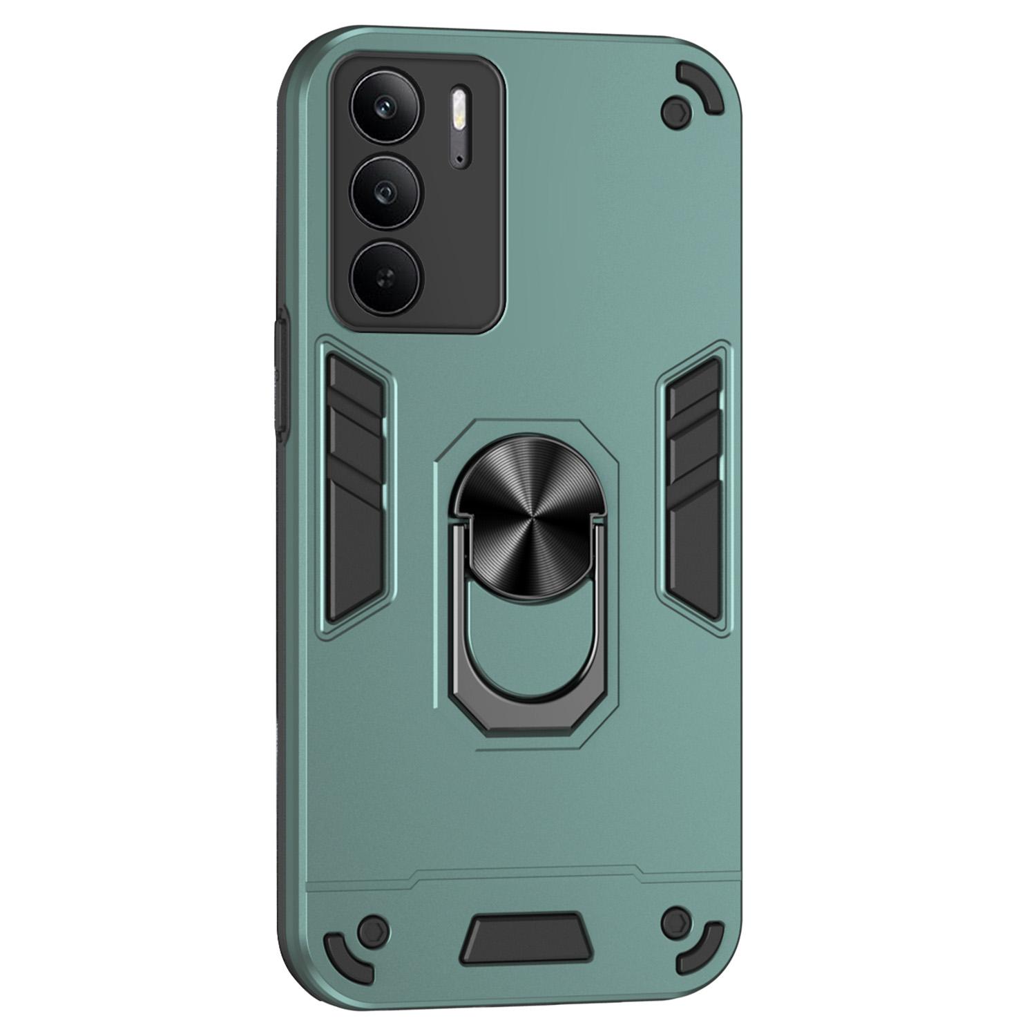 

For Realme C75 4G Case PC+TPU Drop Defend Phone Cover with Ring Kickstand C