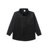 Camicia da divisa scolastica nera da ragazzo con alta solidità del colore
