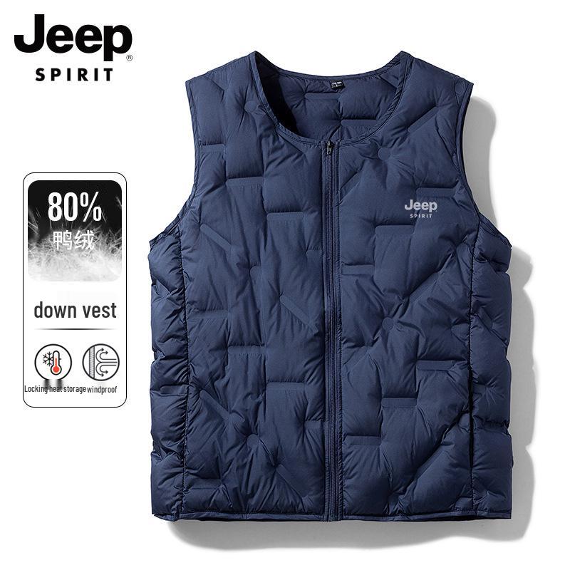 Унисекс зимний пуховый жилет JEEP SPIRIT с возможностью нанесения индивидуального логотипа L