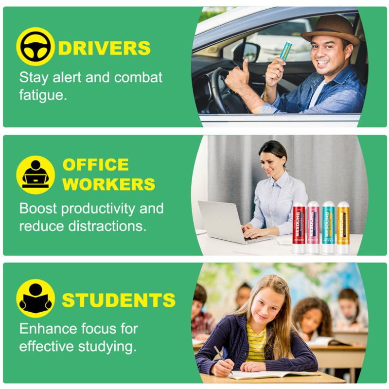 4Pcs Nasal Stick Long Lasting Effect Refreshing Stick Plant Essential Oil Ingredients Nasal Inhalation Cooling Oil