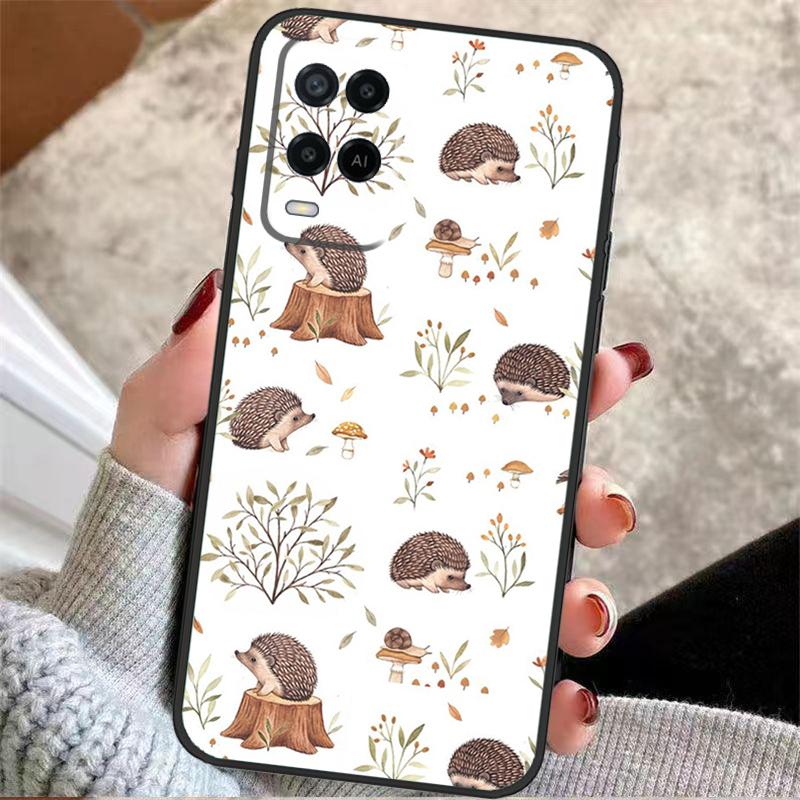 

Hedgehog Case For Oppo A38 A74 A94 A54 A18 A58 A78 A98 A80 A60 A40 A96 A76 A16 A15 A17 A57 A77 A5 Pro OPPO A77 5G