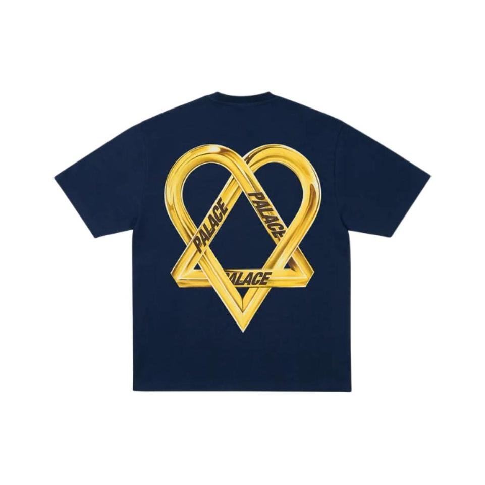 

Palace Футболка Три-Грам Темно-синяя Унисекс Топы Синяя P29TS088 M