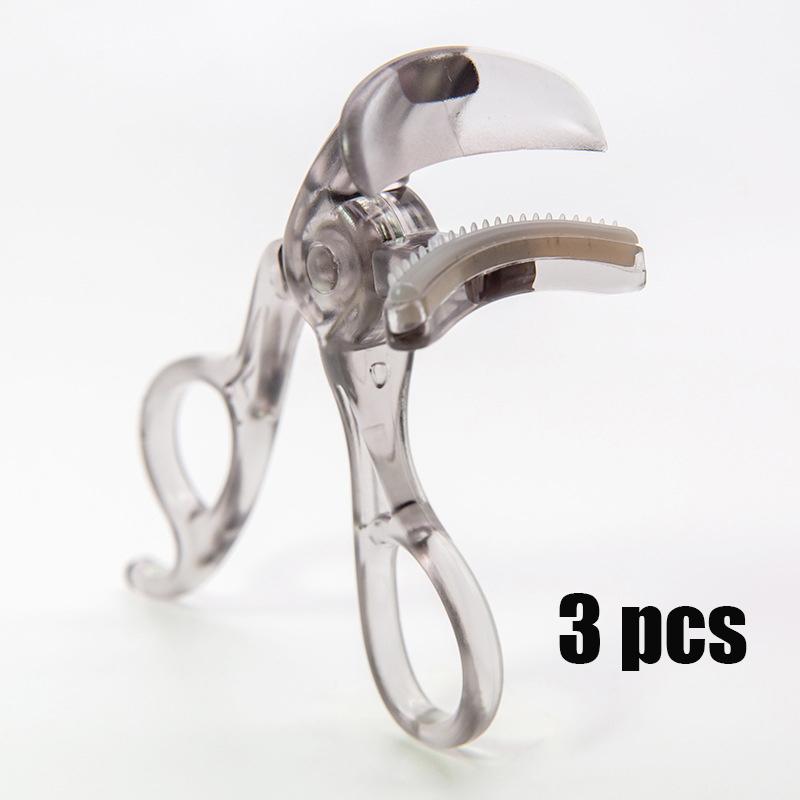 Wide-Angle Borderless Eyelash Curler Transparent Professional Heated Lash Curler for Hooded Eyes Long Lasting Curl for Beginners