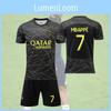 Paris Saint-Germain Messi 30 Neymar 10 Mbappe 7 Tricou de Fotbal cu Șosete