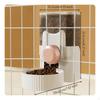 Dog Hanging Automatic Water Dispenser, Large Capacity Feeder, Enclosure Pet Bowl Pink Feeder