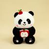 Cute Panda Flower Making Fortune Apple Plush Toy Doll Chengdu Rag Doll Travel Souvenir Gift
