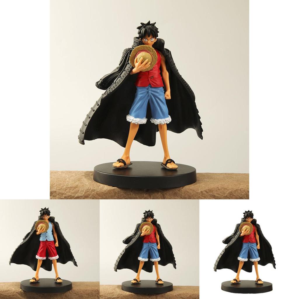 One Piece Luffy Pvc Figurine With Cloak Anime Gift For Collectors