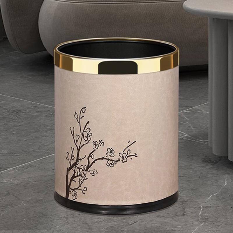 Xuan Yong 14L Double-Layer Metal Trash Can