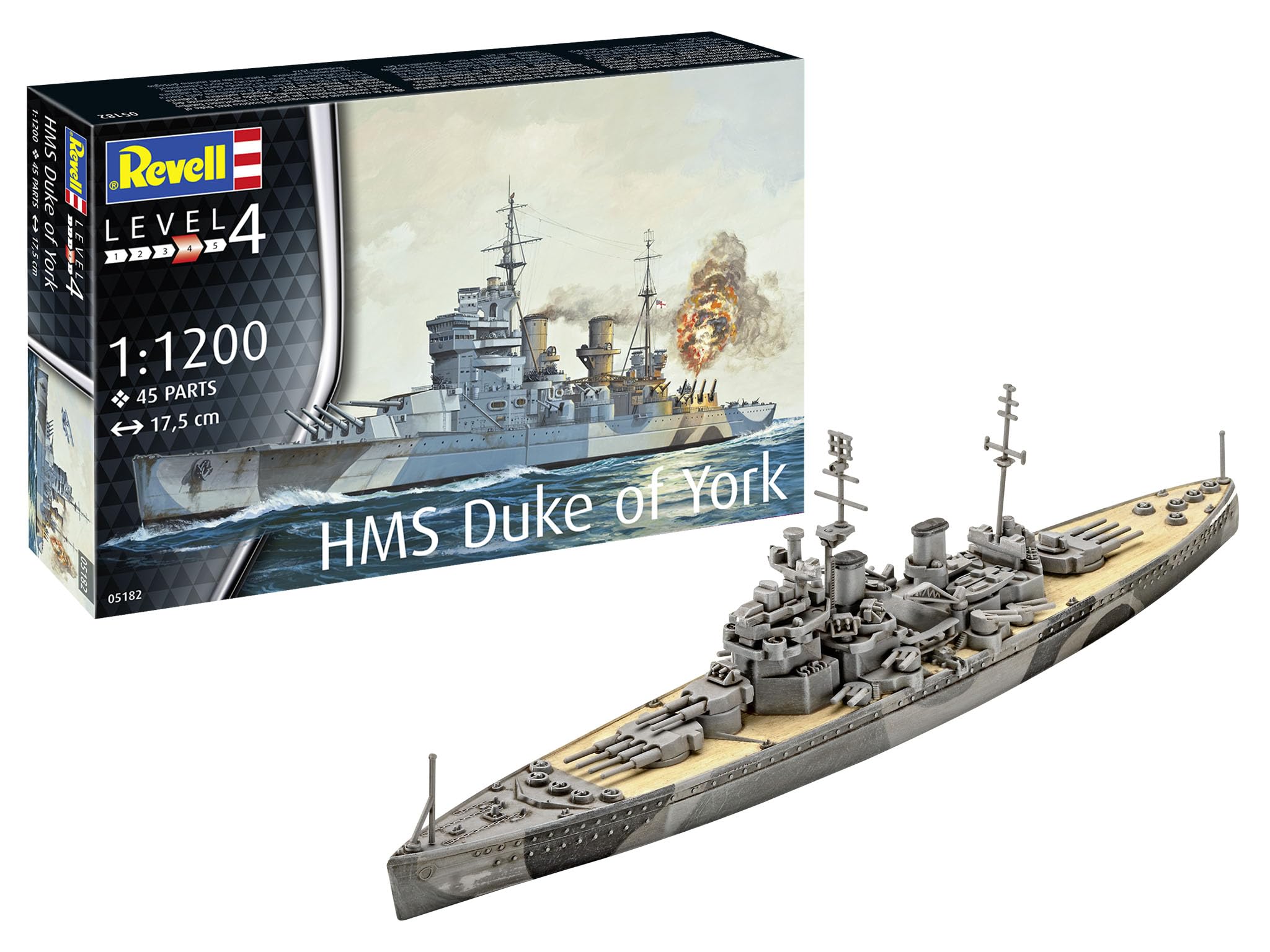 

German level British HMS Duke of York plastic model 05182 1/1200