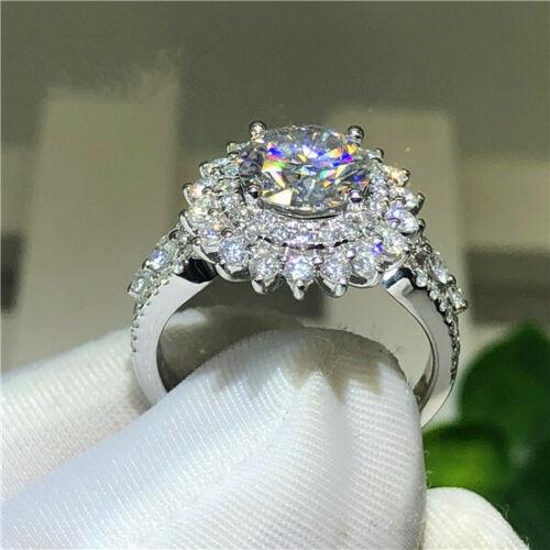 Exquisite Silver Color Wedding Rings for Women Luxury  Inlaid with White Zircon Stones Party Engagement Ring Jewelry