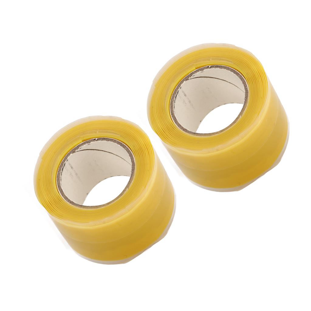 2pcs Silicone Grip Tapes Self Fusing Flexible Tape Portable Double Sided Sealing Tape for Canoe