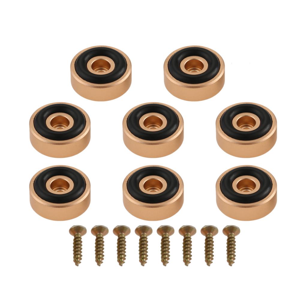 8 Pcs Cutting Board Feet with Non Slip Pads Aluminum Alloy Feet Legs with Rubber Feet and Screws Kit for Furniture Chair Cabinet
