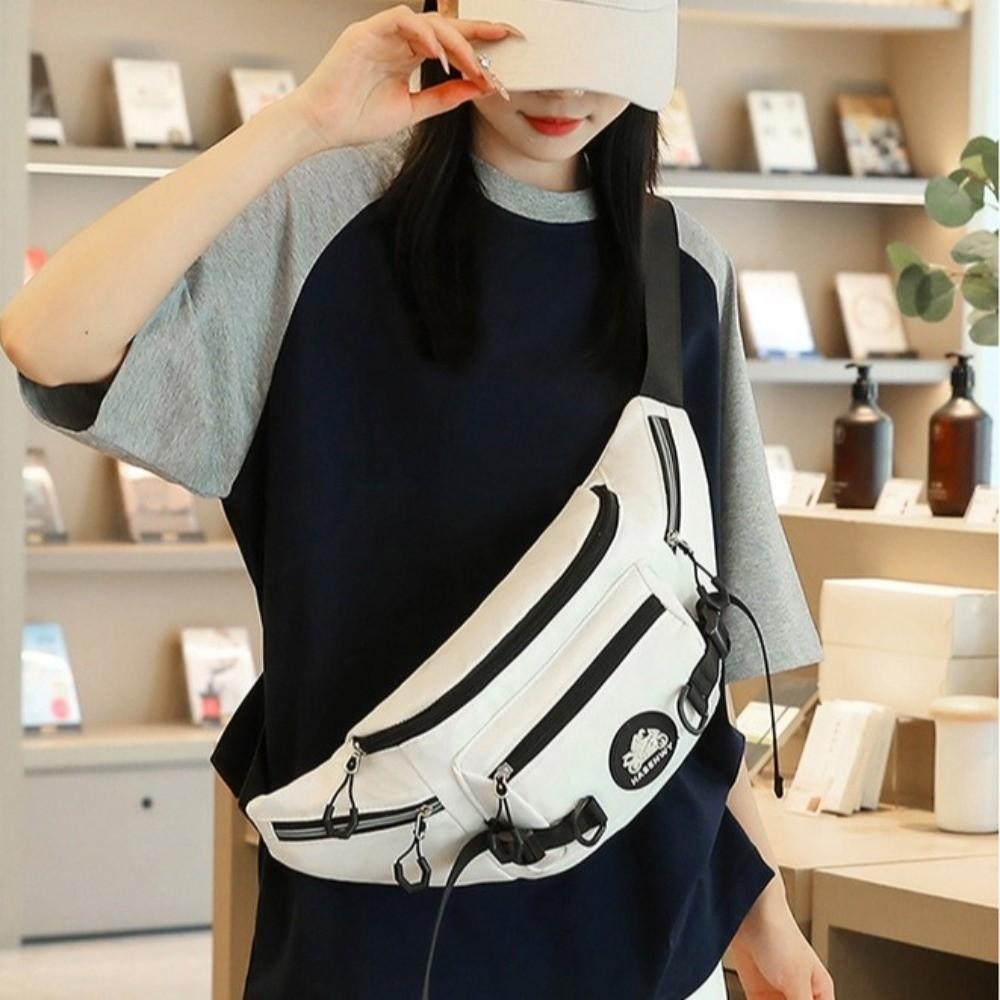 Adjustable Strap Shoulder Waist Bag Japanese Style Sports Crossbody Bag Women Chest Bag  Travel