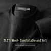 SHANSHAN Men's Half-High Collar Wool Blend Knit Sweater