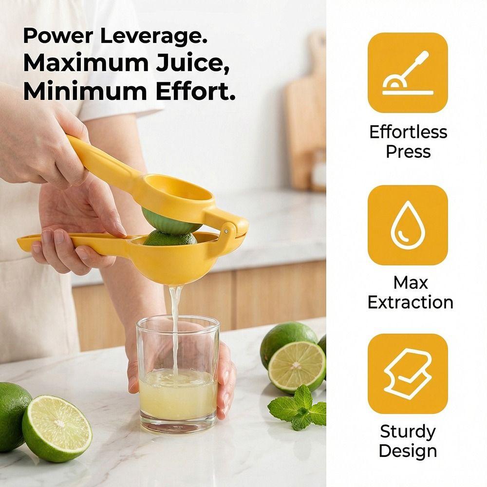 Labor Saving Hand Lemon Squeezer Max Extraction Fruit Press Manual Juicer  Fruits Processing