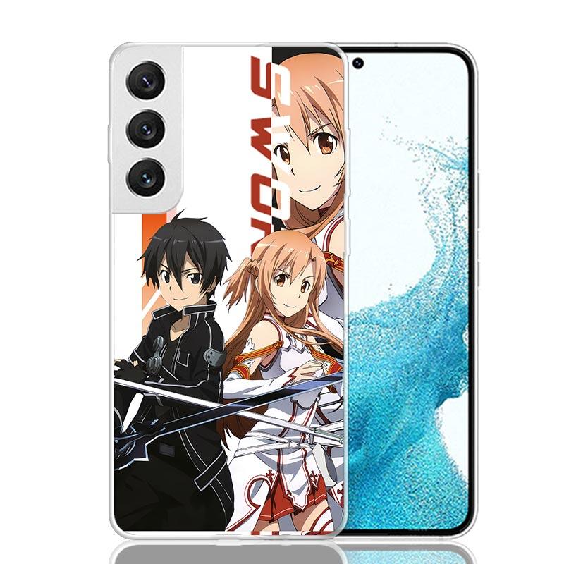 Anime Sword Art Online SAO Phone Case For Samsung Galaxy S26 Ultra S23 S24 S25 Edge S20 FE S21 S22 Plus Soft Print Shell Cover F