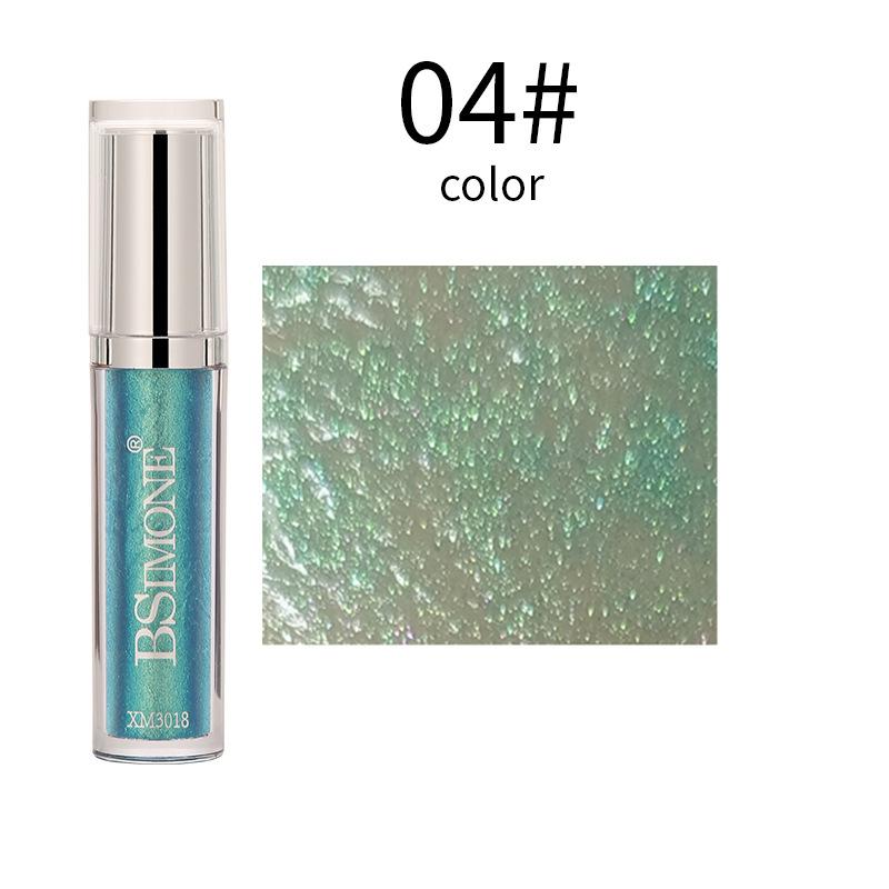 

Bsimone Long Lasting Glitter Lip Gloss - Waterproof Moisturizing Luminous Shimmer Liquid Lip Glaze - Shiny Lipstick Makeup 04